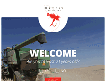 Tablet Screenshot of dryflydistilling.com